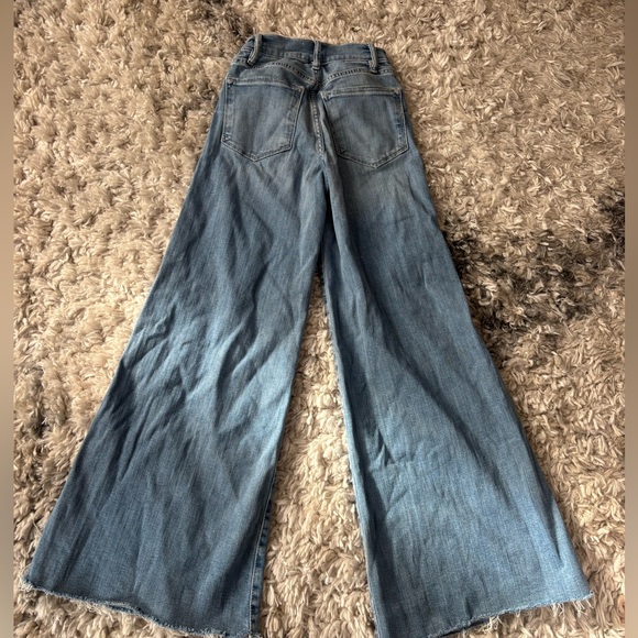 Frame Le Palazzo Crop Mid-Rise Wide-Leg Jeans - Picture 3 of 5